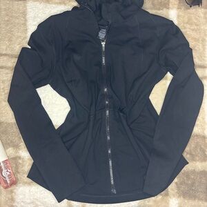 Black Athletic Jacket with Hood